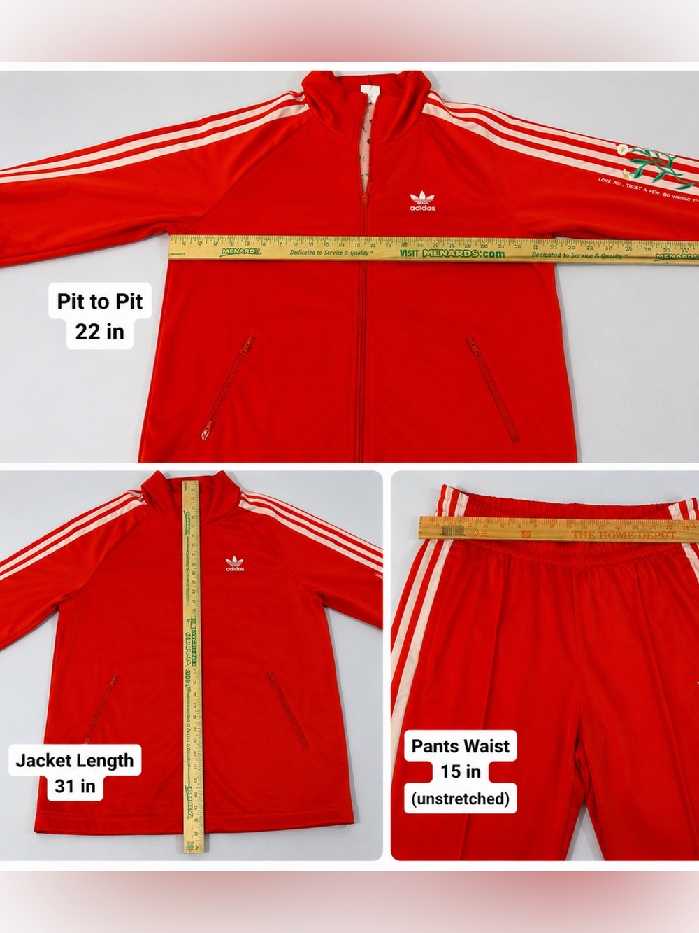 šRARE Adidas Originals Aināt No Sunshine When Iām Gone Floral Track Set NWT/NWOT - Picture 15 of 15